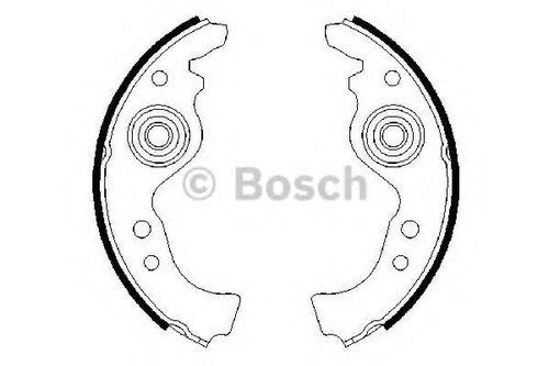 Set saboti frana FIAT PUNTO Cabriolet (176C) (1994 - 2000) BOSCH 0 986 487 030 piesa NOUA