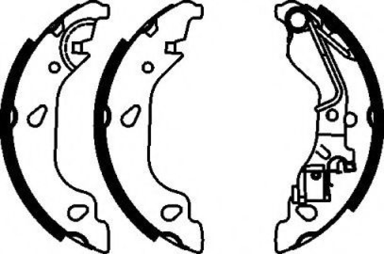 Set saboti frana FIAT PUNTO Van (188AX) (2000 - 2009) FERODO FSB603 piesa NOUA