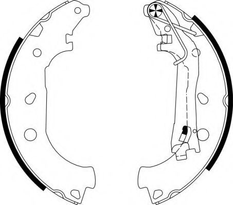 Set saboti frana FIAT QUBO (225) (2008 - 2016) TEXTAR 91067600 piesa NOUA