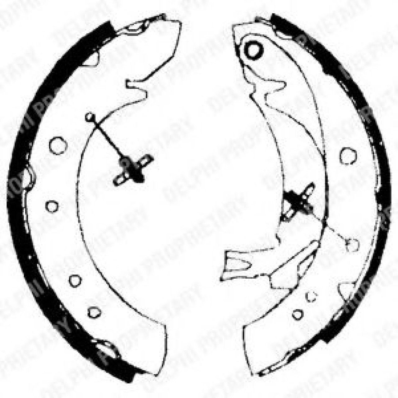 Set saboti frana FIAT SCUDO (272, 270) (2007 - 2016) DELPHI LS1713 piesa NOUA