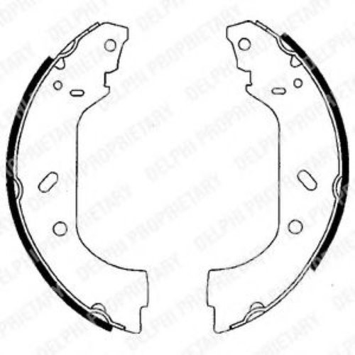 Set saboti frana FIAT SCUDO combinato (220P) (1996 - 2006) DELPHI LS1715 piesa NOUA