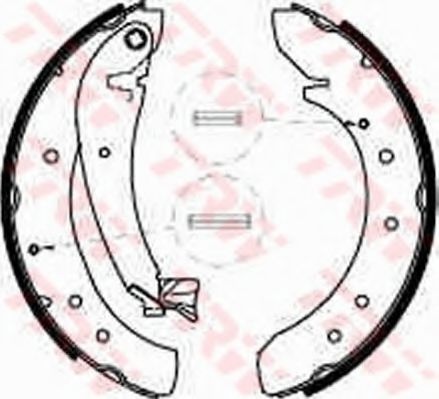 Set saboti frana FIAT SCUDO platou / sasiu (272, 270) (2007 - 2016) TRW GS8546 piesa NOUA