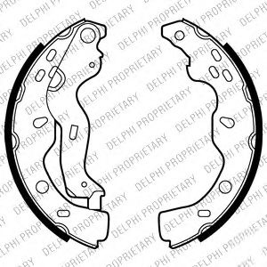 Set saboti frana FIAT SEDICI (FY) (2006 - 2016) DELPHI LS2009 piesa NOUA
