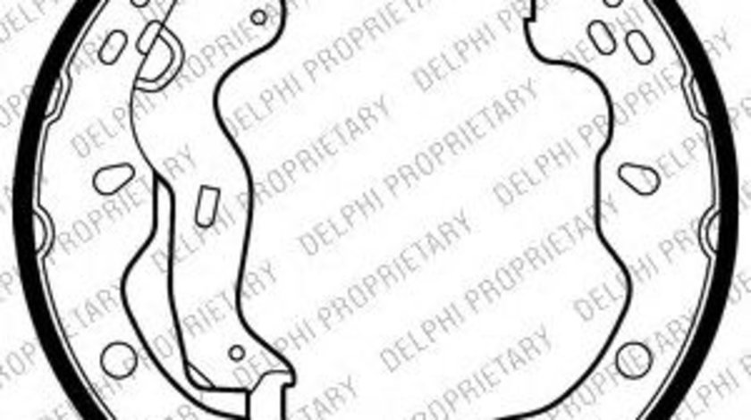 Set saboti frana FIAT SEDICI (FY) (2006 - 2016) DELPHI LS2009 piesa NOUA