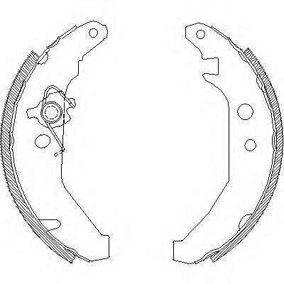 Set saboti frana FORD COURIER (F3L, F5L) (1991 - 1996) REMSA 4185.00 piesa NOUA