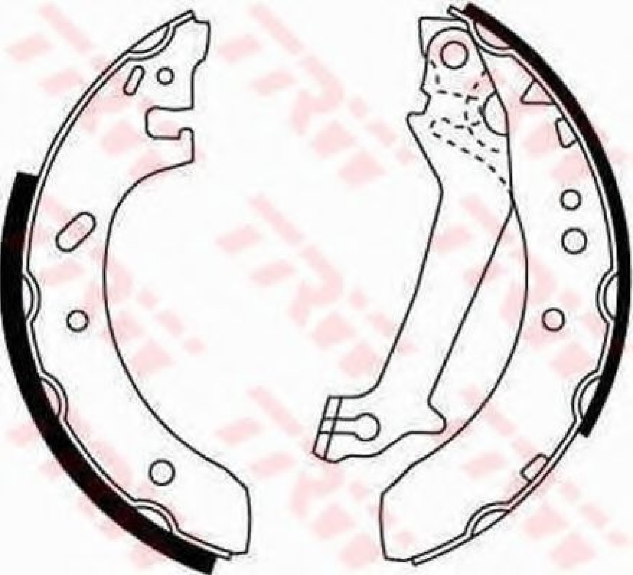 Set saboti frana FORD COURIER (J3, J5) (1996 - 2016) TRW GS8607 piesa NOUA