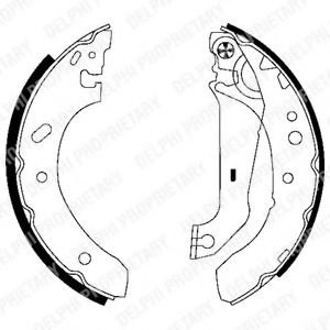 Set saboti frana FORD COURIER (J3, J5) (1996 - 2016) DELPHI LS1783 piesa NOUA