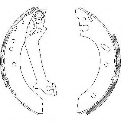 Set saboti frana FORD COURIER (JV) (1998 - 2016) REMSA 4670.00 piesa NOUA