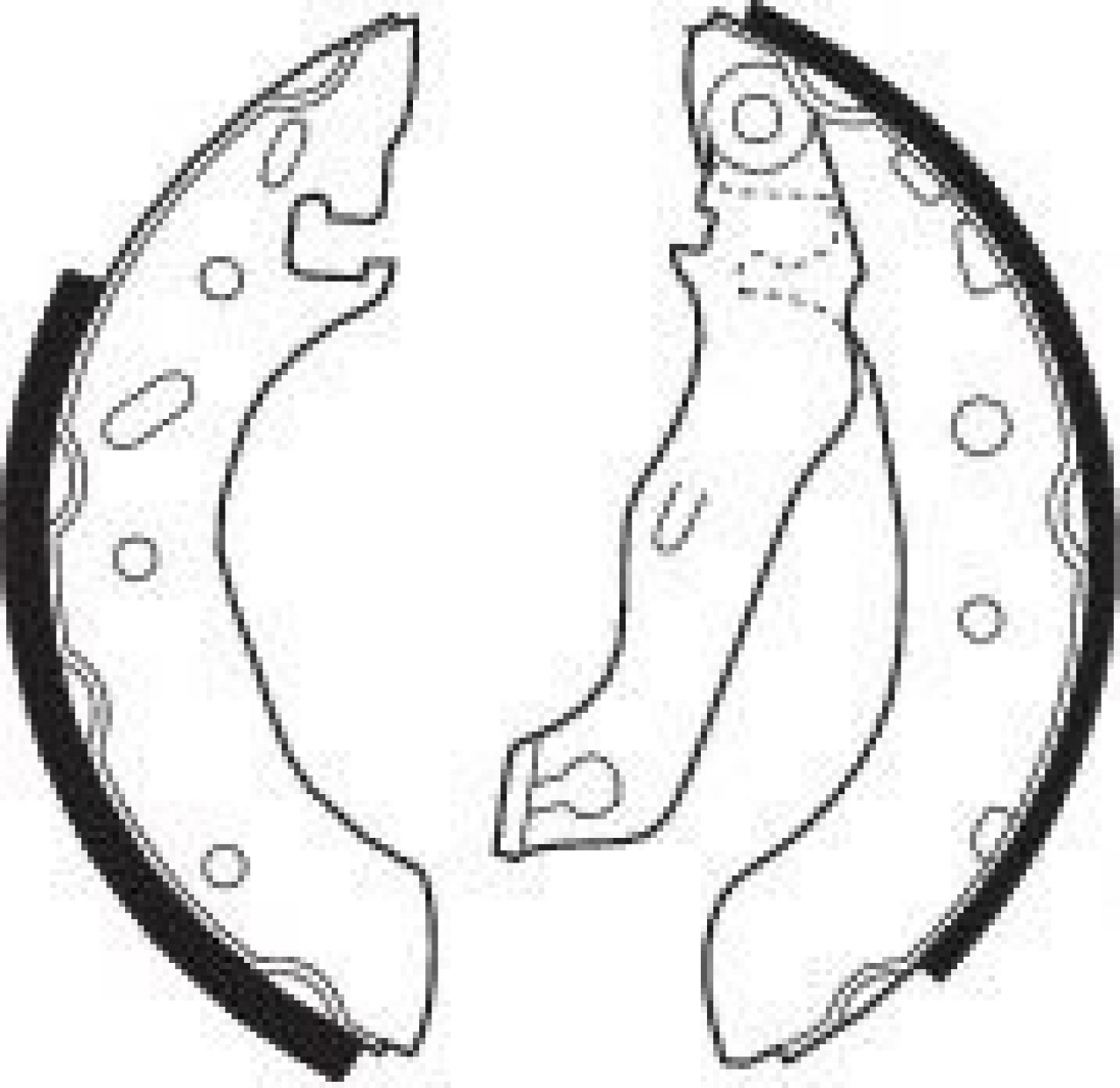 Set saboti frana FORD FIESTA IV (JA, JB) (1995 - 2002) FERODO FSB543 piesa NOUA