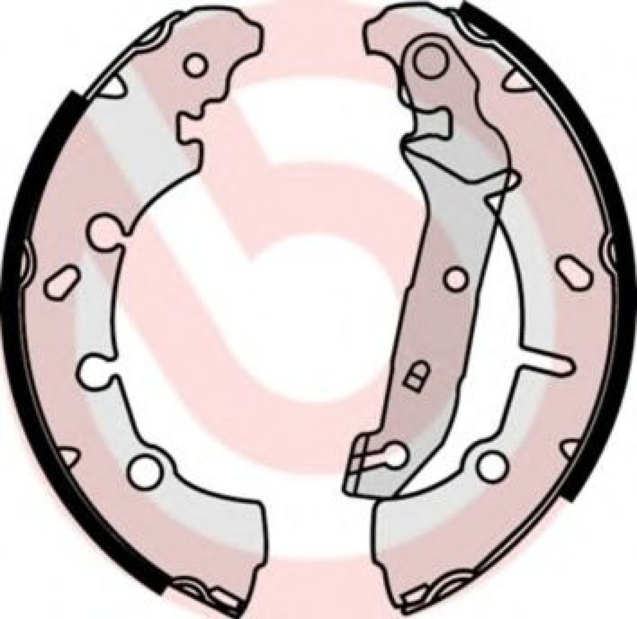 Set saboti frana FORD FIESTA V (JH, JD) (2001 - 2010) BREMBO S 24 532 piesa NOUA