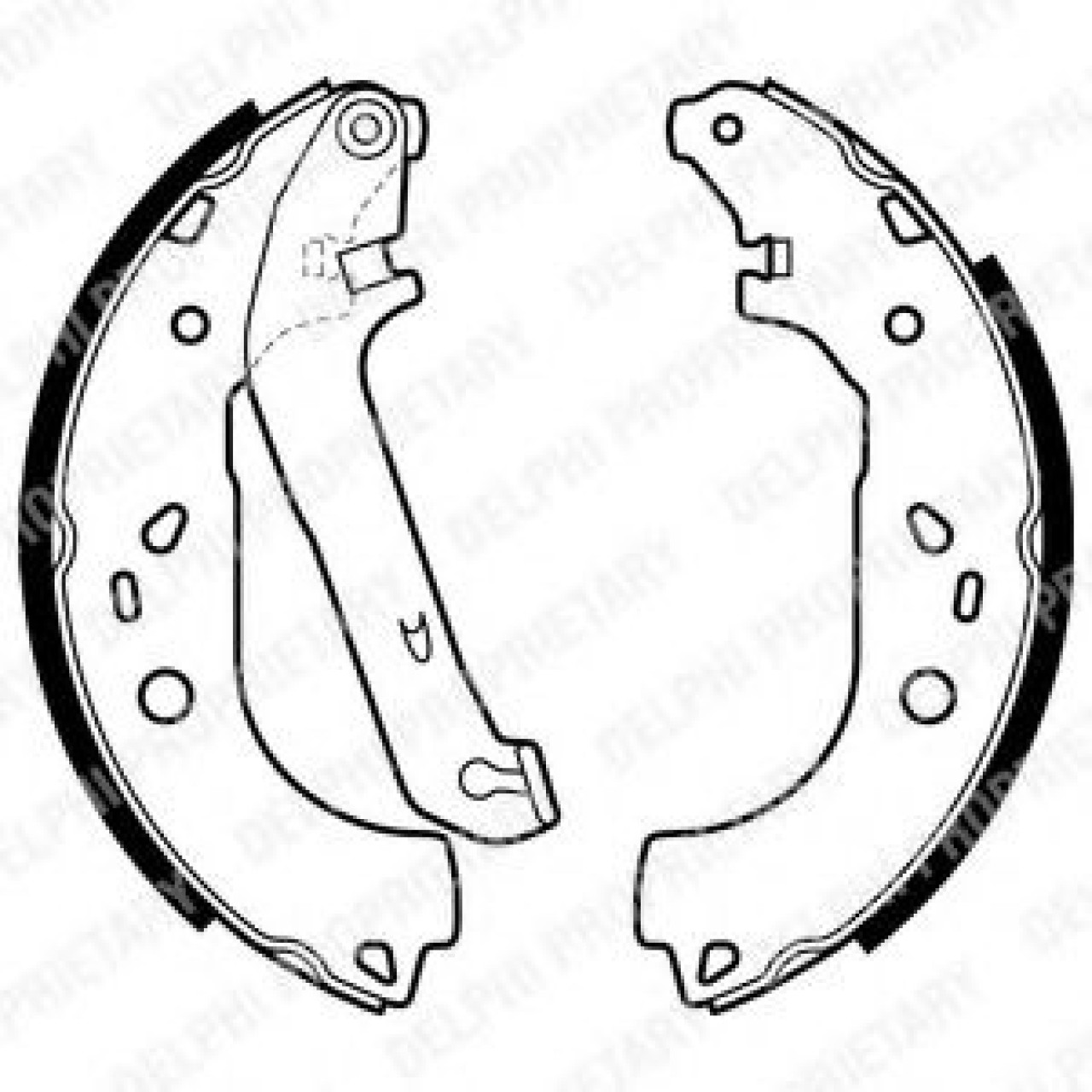 Set saboti frana FORD FOCUS II Combi (DA) (2004 - 2012) DELPHI LS1983 piesa NOUA