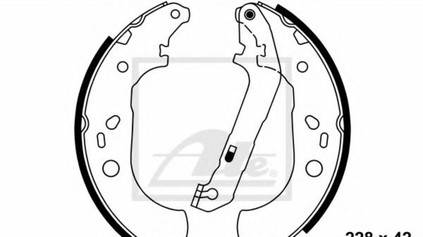 Set saboti frana FORD FOCUS II Combi (DA) (2004 - 2012) ATE 03.0137-0467.2 piesa NOUA