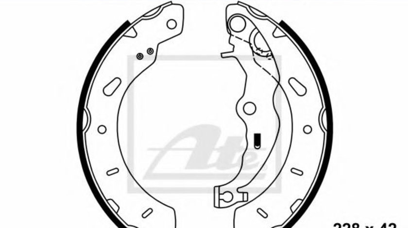 Set saboti frana FORD FOCUS III (2010 - 2016) ATE 03.0137-0512.2 piesa NOUA