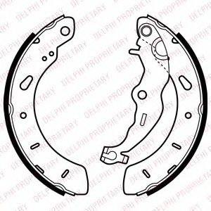 Set saboti frana FORD FOCUS III (2010 - 2016) DELPHI LS2062 piesa NOUA