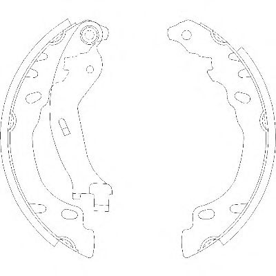 Set saboti frana FORD KA (RU8) (2008 - 2016) REMSA 4158.00 piesa NOUA