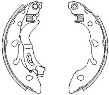 Set saboti frana FORD KA (RU8) (2008 - 2016) REMSA 4249.00 piesa NOUA