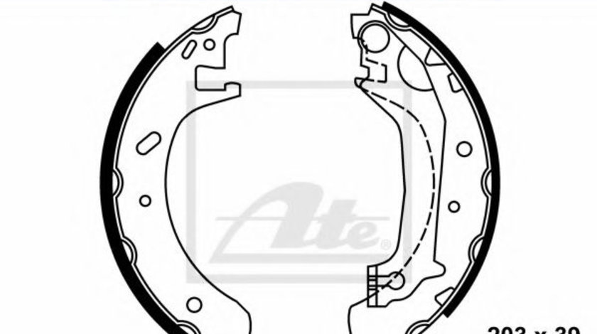 Set saboti frana FORD MONDEO II Limuzina (BFP) (1996 - 2000) ATE 03.0137-0272.2 piesa NOUA