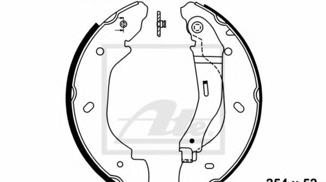 Set saboti frana FORD TRANSIT bus (2006 - 2014) ATE 03.0137-0427.2 piesa NOUA