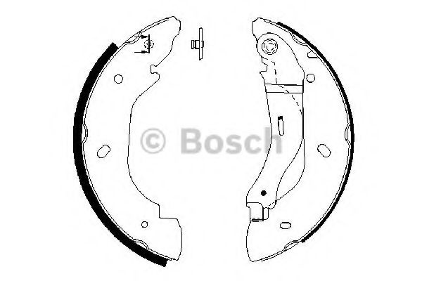 Set saboti frana FORD TRANSIT bus (2006 - 2014) BOSCH 0 986 487 660 piesa NOUA