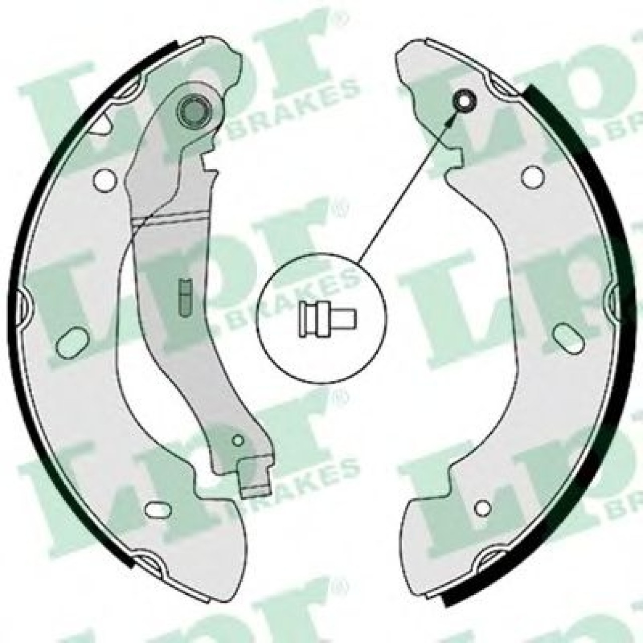 Set saboti frana FORD TRANSIT bus (2006 - 2014) LPR 08580 piesa NOUA