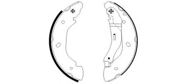 Set saboti frana FORD TRANSIT bus (2006 - 2014) TEXTAR 91059100 piesa NOUA