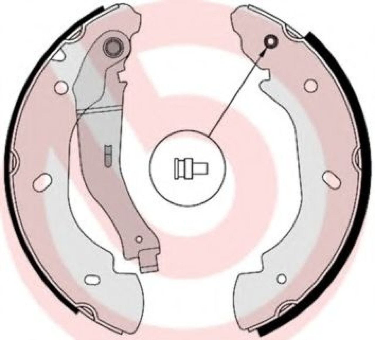Set saboti frana FORD TRANSIT bus (2006 - 2014) BREMBO S 24 538 piesa NOUA
