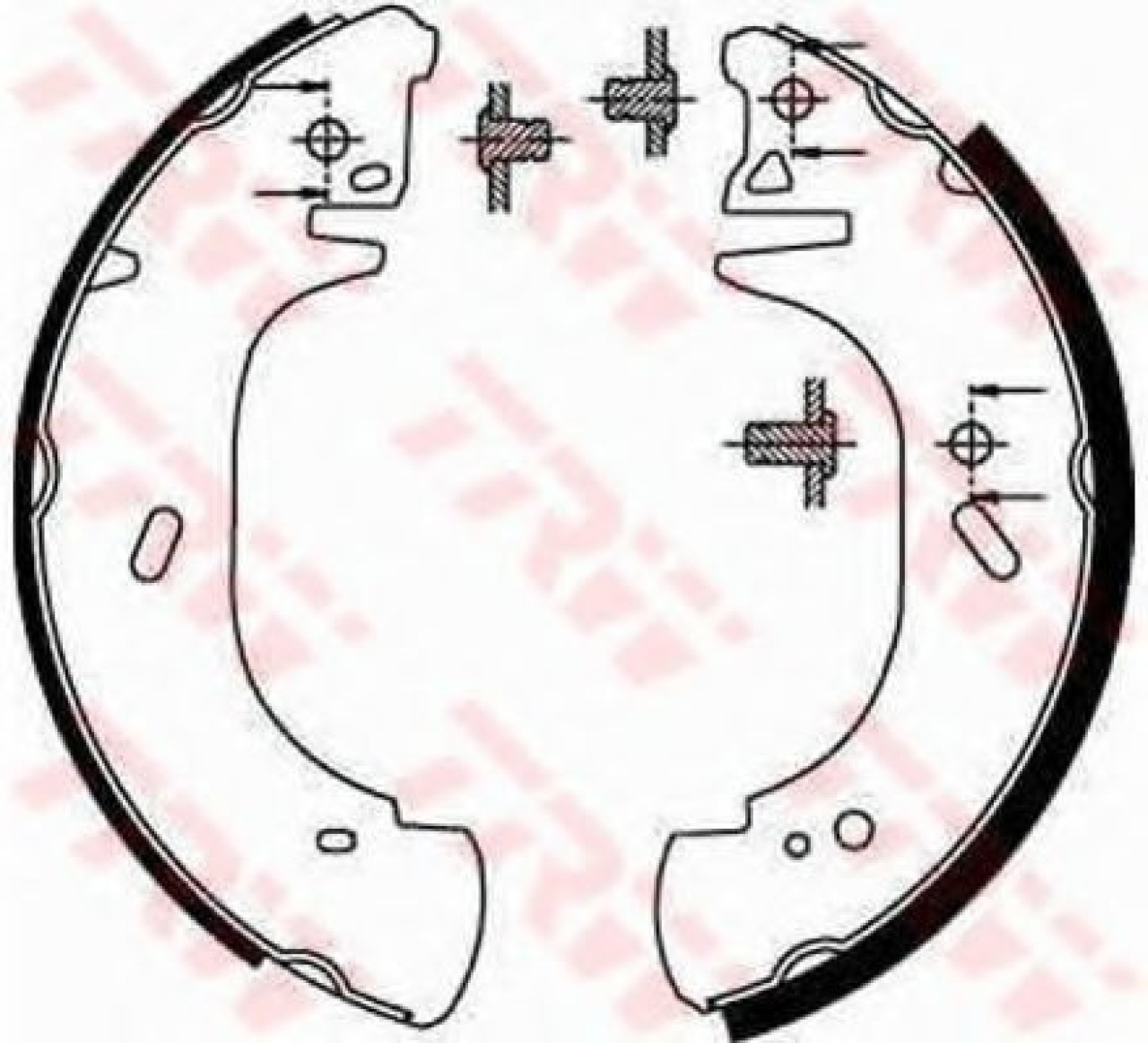 Set saboti frana FORD TRANSIT bus (E) (1994 - 2000) TRW GS8630 piesa NOUA