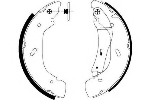 Set saboti frana FORD TRANSIT bus (FD, FB, FS, FZ, FC) (2000 - 2006) TEXTAR 91058600 piesa NOUA