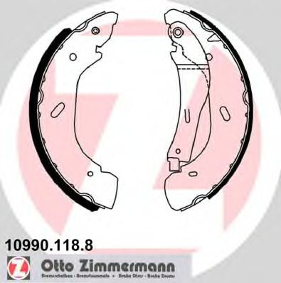 Set saboti frana FORD TRANSIT bus (FD, FB, FS, FZ, FC) (2000 - 2006) ZIMMERMANN 10990.118.8 piesa NO...