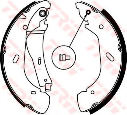 Set saboti frana FORD TRANSIT caroserie (FA) (2000 - 2006) TRW GS8690 piesa NOUA