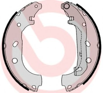 Set saboti frana FORD TRANSIT CONNECT (P65, P70, P80) (2002 - 2016) BREMBO S 24 539 piesa NOUA