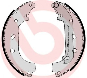 Set saboti frana FORD TRANSIT CONNECT (P65, P70, P80) (2002 - 2016) BREMBO S 24 539 piesa NOUA