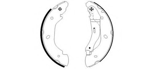 Set saboti frana FORD TRANSIT platou / sasiu (2006 - 2014) TEXTAR 91059100 piesa NOUA