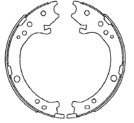 Set saboti frana, frana de mana (91072200 TEXTAR)