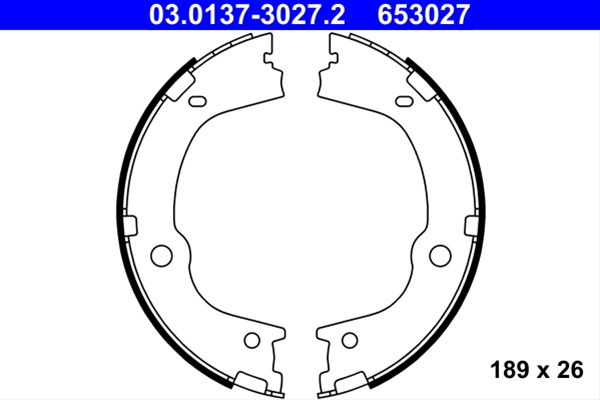 Set Saboti Frana, Frana De Mana Ate Kia 03.0137-3027.2