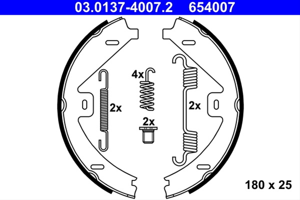 Set Saboti Frana, Frana De Mana Ate Mercedes-Benz 03.0137-4007.2
