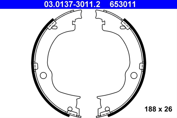 Set Saboti Frana, Frana De Mana Ate Opel 03.0137-3011.2