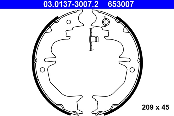 Set Saboti Frana, Frana De Mana Ate Toyota 03.0137-3007.2