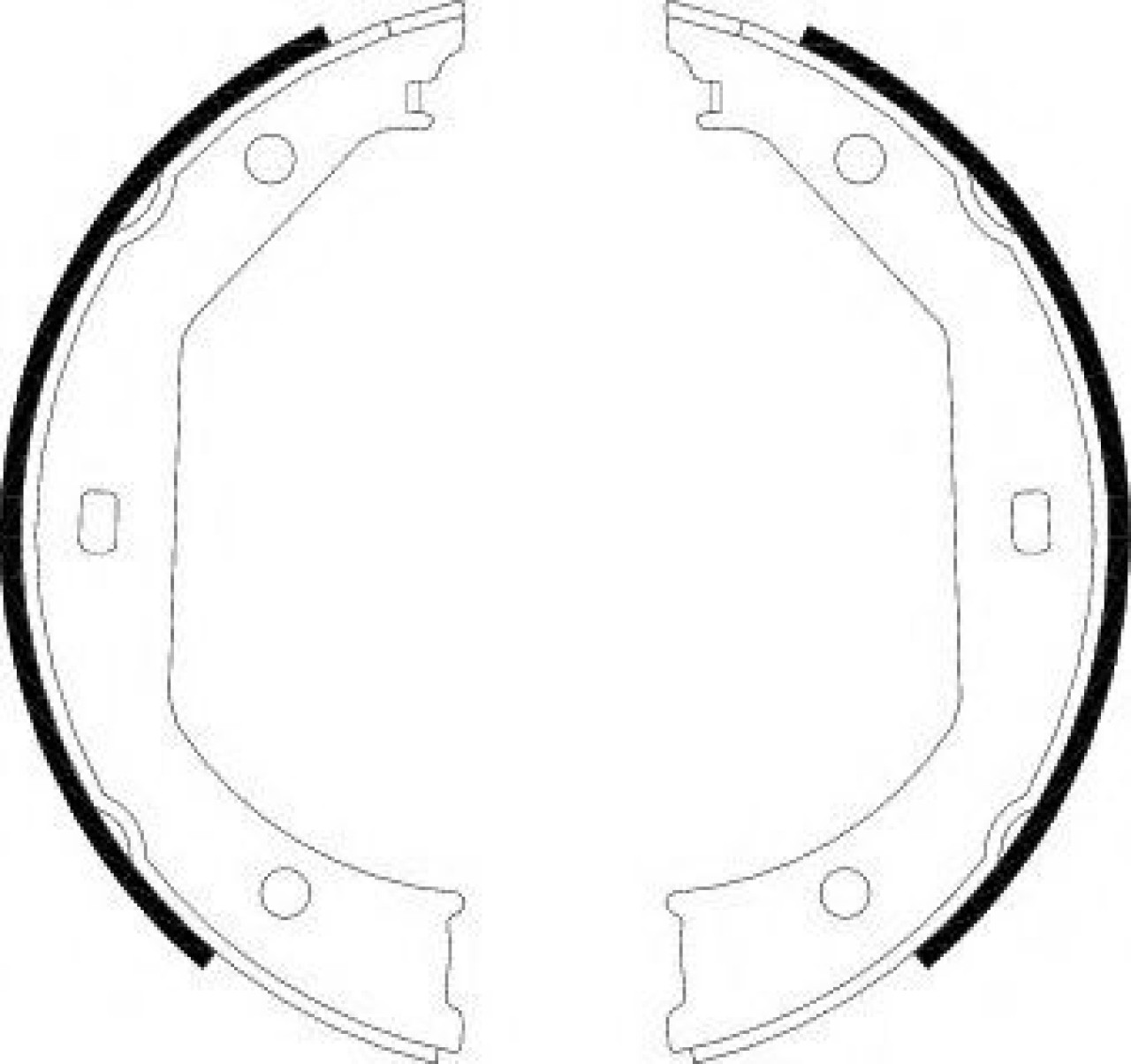 Set saboti frana, frana de mana BMW Seria 1 (E81) (2006 - 2012) FERODO FSB585 piesa NOUA