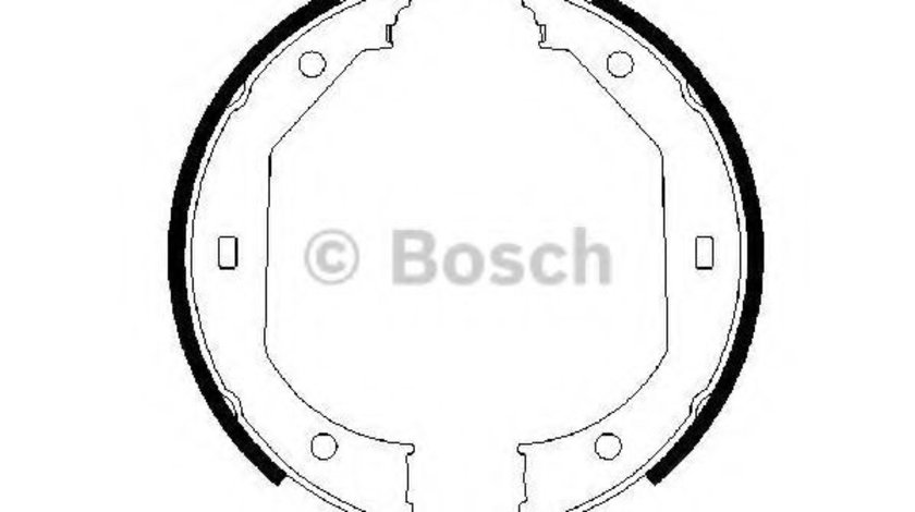 Set saboti frana, frana de mana BMW Seria 2 Cupe (F22, F87) (2013 - 2016) BOSCH 0 986 487 607 piesa NOUA