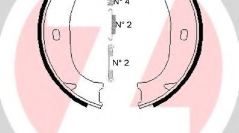 Set saboti frana, frana de mana BMW Seria 3 Cupe (E36) (1992 - 1999) ZIMMERMANN 10990.105.9 piesa NOUA