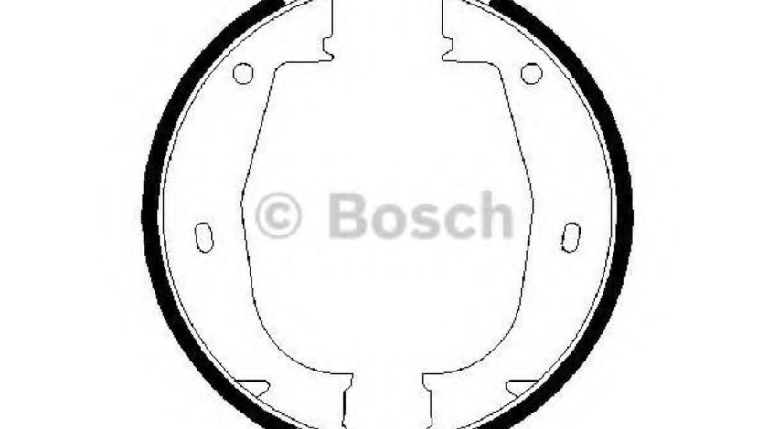 Set saboti frana, frana de mana BMW Seria 3 (E36) (1990 - 1998) BOSCH 0 986 487 520 piesa NOUA