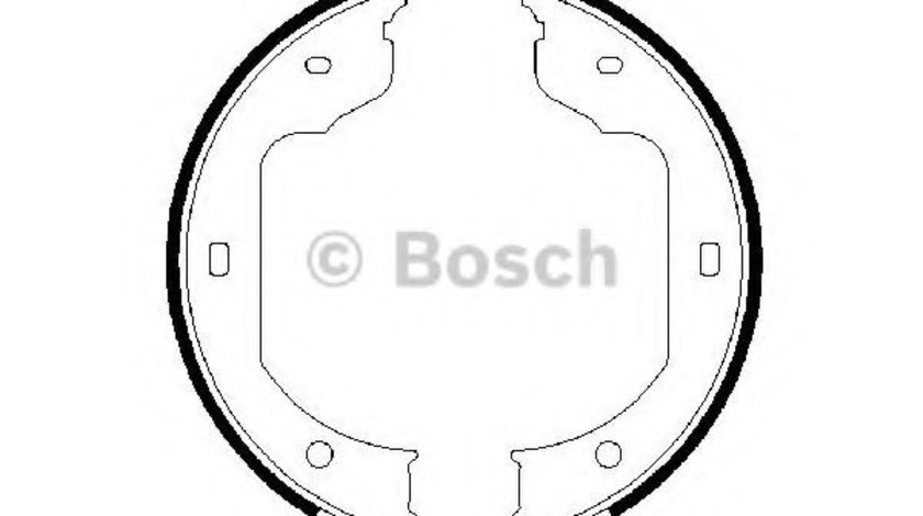 Set saboti frana, frana de mana BMW X3 (E83) (2004 - 2011) BOSCH 0 986 487 625 piesa NOUA