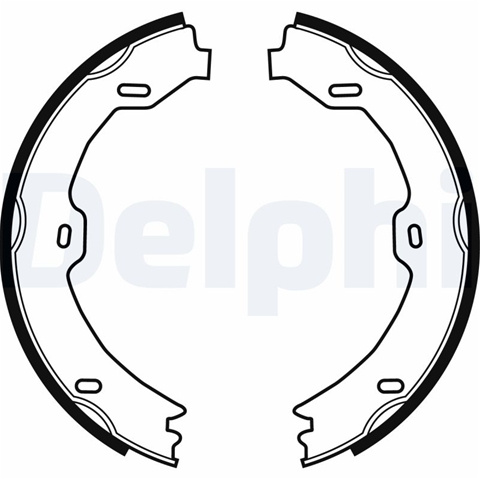 Set Saboti Frana, Frana De Mana Delphi Mercedes-Benz LS1923