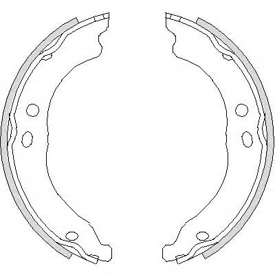 Set saboti frana, frana de mana FIAT DUCATO bus (250, 290) (2006 - 2016) REMSA 4750.00 piesa NOUA