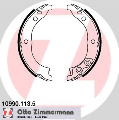 Set saboti frana, frana de mana FIAT DUCATO platou / sasiu (230) (1994 - 2002) ZIMMERMANN 10990.113.5 piesa NOUA