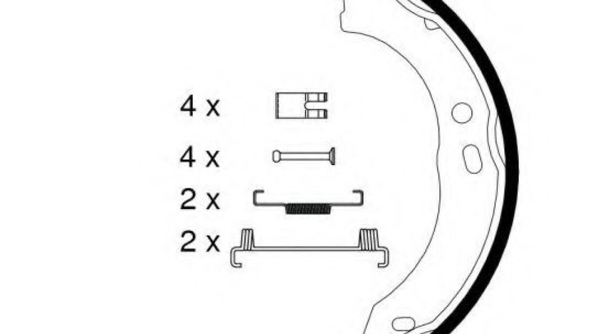 Set saboti frana, frana de mana FIAT DUCATO caroserie (250, 290) (2006 - 2016) TEXTAR 91066700 piesa NOUA