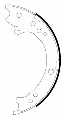 Set saboti frana, frana de mana HONDA CR-V III (RE) (2006 - 2012) TEXTAR 91072300 piesa NOUA