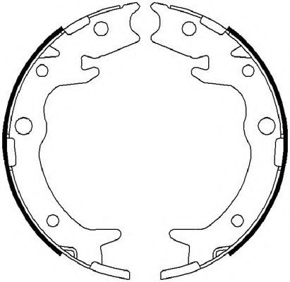 Set saboti frana, frana de mana HONDA STREAM (RN) (2001 - 2016) FERODO FSB4019 piesa NOUA