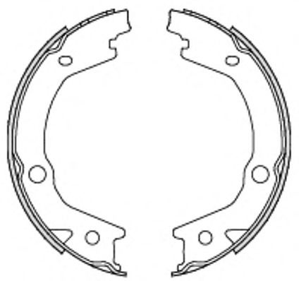 Set saboti frana, frana de mana HYUNDAI ELANTRA (XD) (2000 - 2006) REMSA 4697.00 piesa NOUA